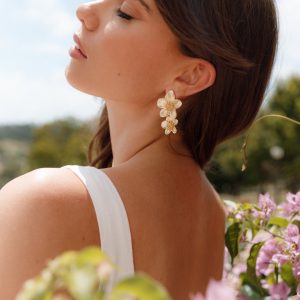 Alexa Flower Earrings - Gold