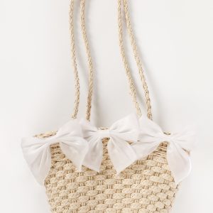 Ashy Bow Bag - Neutral