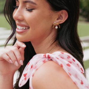 Aurora Bow Earrings - Gold