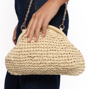 Bett Clutch Bag - Natural/Raffia