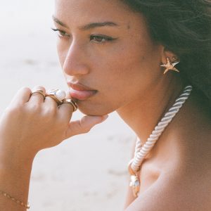 Bliss Starfish Earrings - Gold