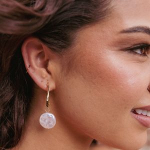 Carina Pearl Earrings - Gold