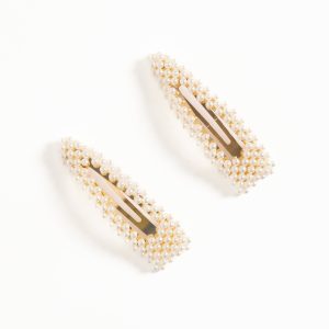 Carmen Hair Clip Set - Pearl