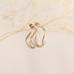Clementine Earrings - White