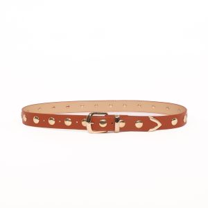 Dallas Studded Belt - Tan