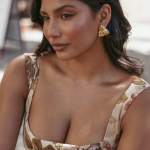 Katana Earrings - Gold