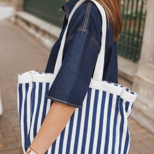 Marina Bag - Navy/Cream