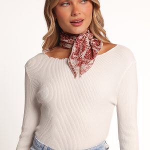 Melanie Scarf - Red Floral