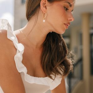 Monika Hoop Earrings - Gold
