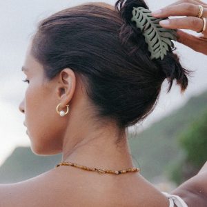 Palm Hair Clip - Green