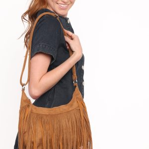 Wells Fringe Shoulder Bag - Tan