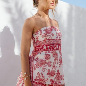 Clarke Shorts - Rose Tile