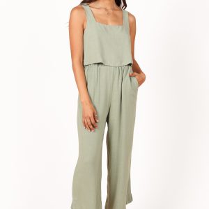 Eleanor High Waisted Pants - Green