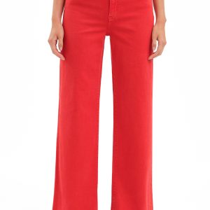 Far Out Wide Leg Jean - Cherry