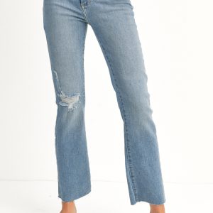 Just Black Distressed Slim Leg Jean - Medium