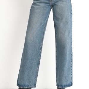 Just Black High Rise Relaxed Straight Jean - Medium