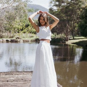 Kimora Maxi Skirt - White