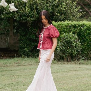 Larina Maxi Skirt - Pink