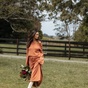 Rooney Knit Skirt - Cinnamon