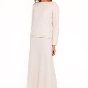 Willis Knitted Skirt - Cream