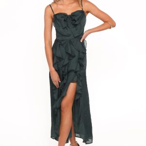 Adelyn Midi Dress - Emerald