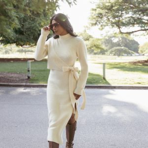 Aerin Knit Dress - Cream