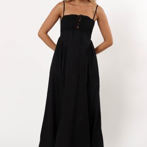 Alena Midi Dress - Black