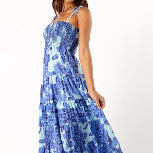 Amarie Midi Dress - Blue