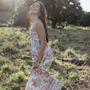 Amora Strapless Maxi Dress - Rose Tile