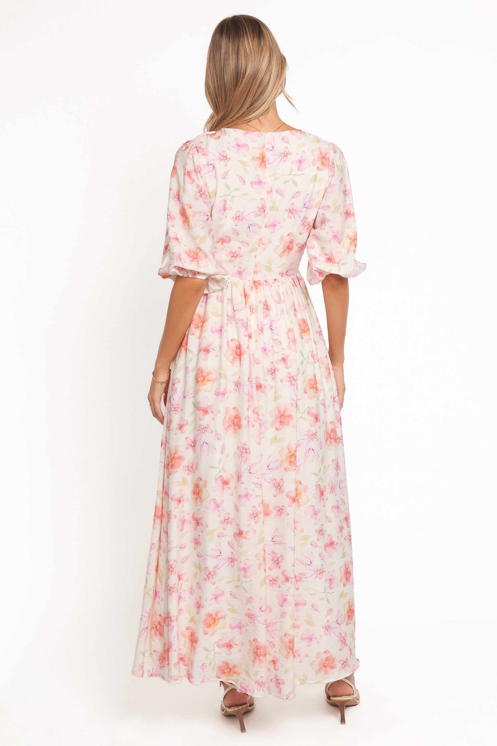 Andara Maxi Dress - White Floral - Image 4