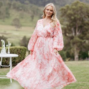 Anisa Maxi Dress - Pink Floral