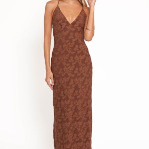 Araminta Maxi Dress - Brown