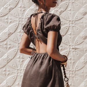 Arista Mini Dress - Espresso