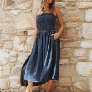 Arnika Midi Dress - Blue