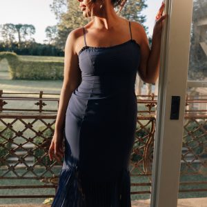 Ashton Midi Dress - Navy
