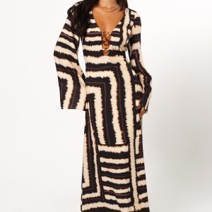 Azure Maxi Dress - Noria Print