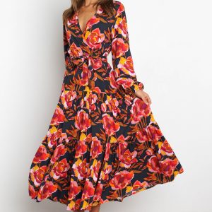 Balsa Dress - Navy Floral
