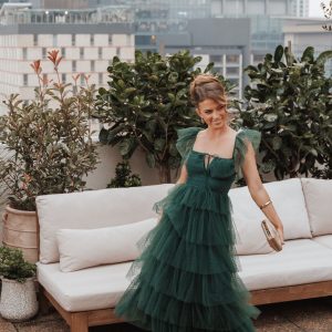 Belle Maxi Dress - Hunter Green