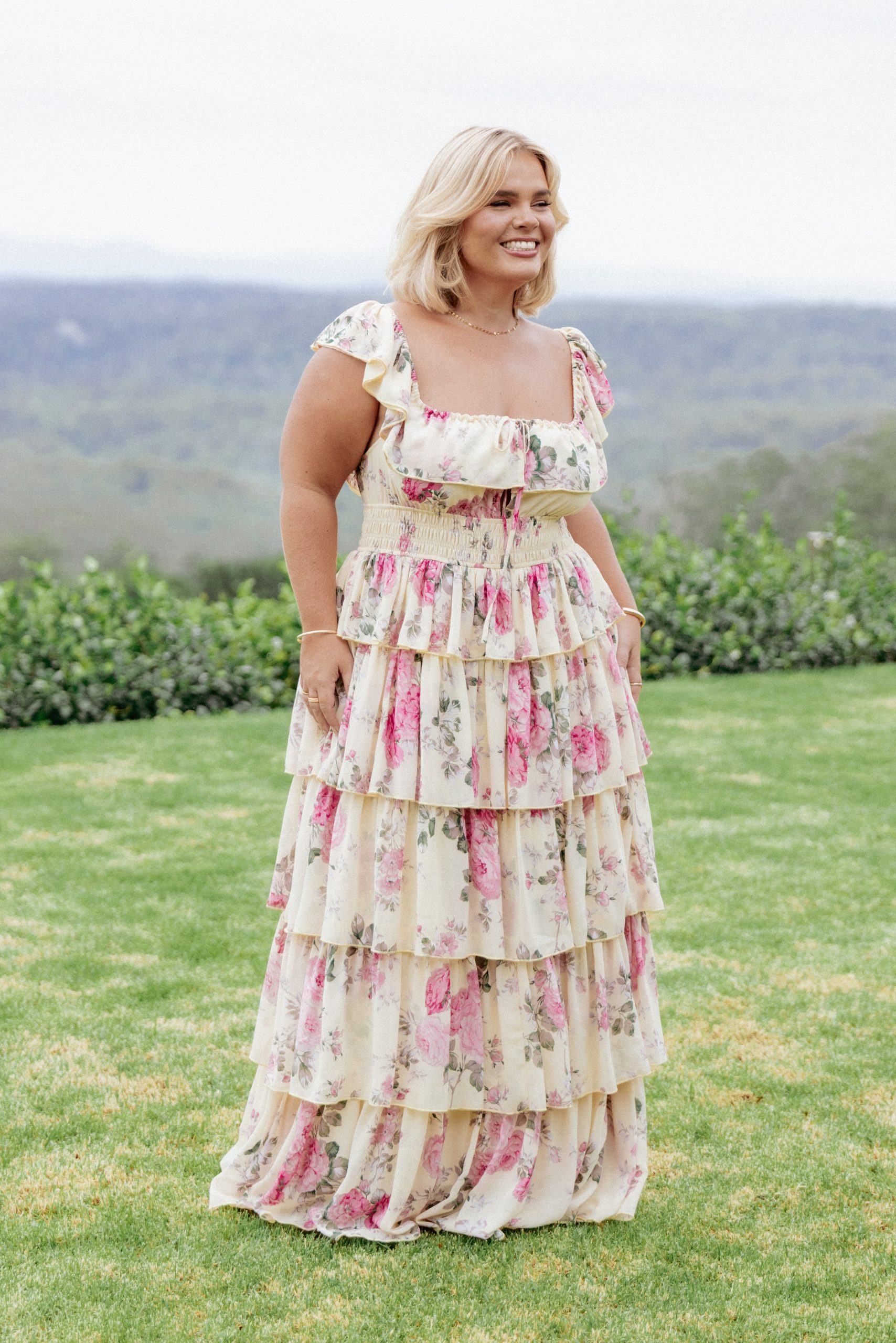Belle Maxi Dress - Yellow Floral - Image 8