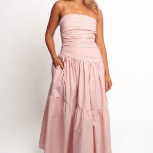 Blanche Strapless Maxi Dress - Orchid
