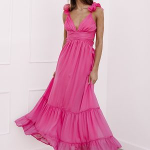 Bonito Midi Dress - Berry