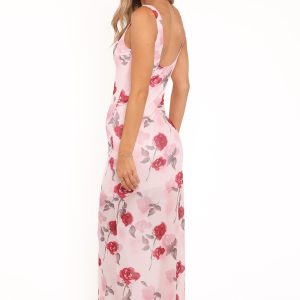 Brissa Maxi Dress - Pink Floral