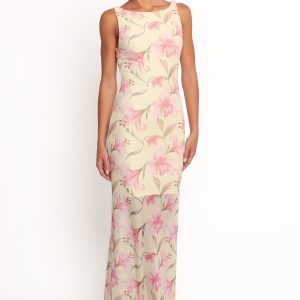 Brissa Maxi Dress - Yellow Floral
