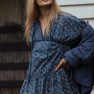 Brooklyn Mini Dress - Blue Floral