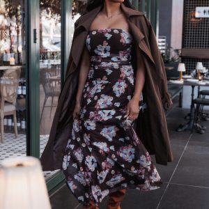 Calypso Maxi Dress - Purple Floral