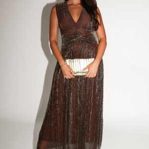 Cara Maxi Dress - Bronze