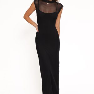 Charice Midi Dress - Black