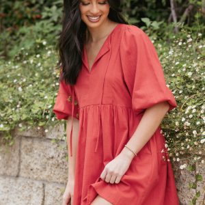 Cinzia Mini Dress - Red