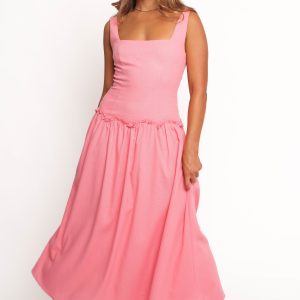 Clover Midi Dress - Pink