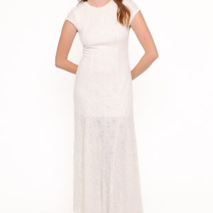 Constance Lace Maxi Dress - White